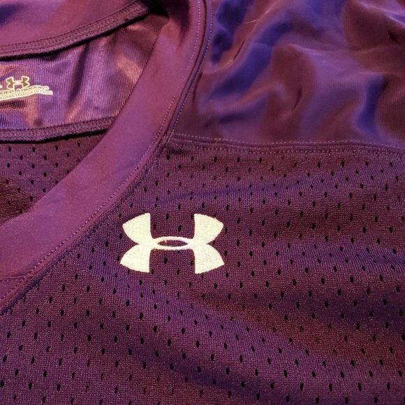 Under Armour Football Purple Practice Mesh Jersey Shirt XXXL - Picture 8 of 8